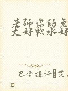 老师你的兔子好大好软水好多