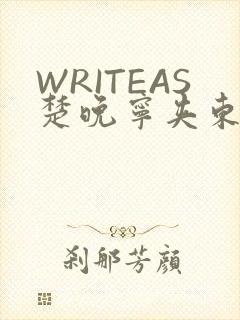 WRITEAS楚晚宁夹东西