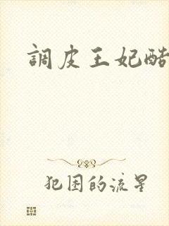 调皮王妃酷王爷