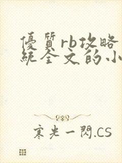 优质rb攻略系统全文的小说