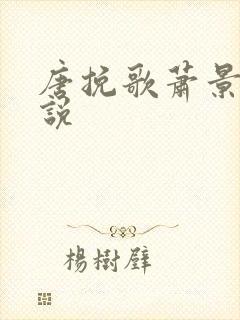 唐挽歌萧景弦小说