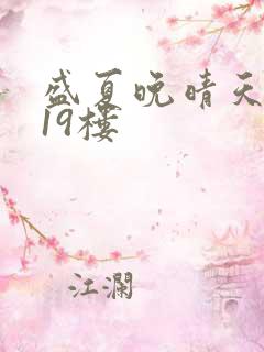 盛夏晚晴天小说19楼