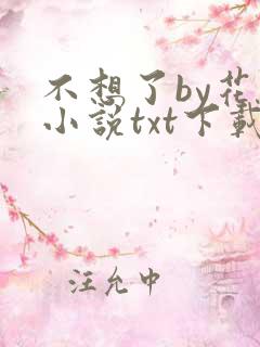 不想了by花卷小说txt下载