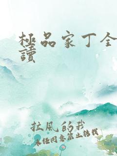 极品家丁全文阅读