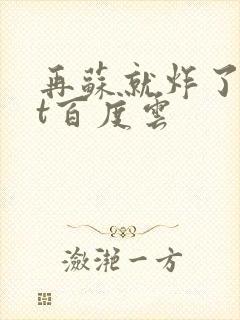 再苏就炸了txt百度云