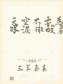 天空不要为我掉眼泪 微酸袅袅