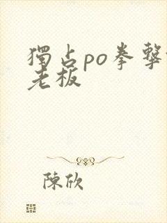 独占po拳击馆老板