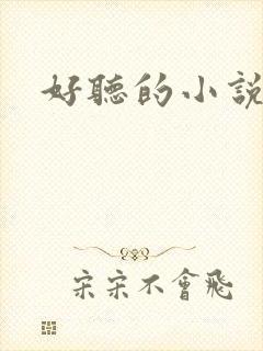 好听的小说名字