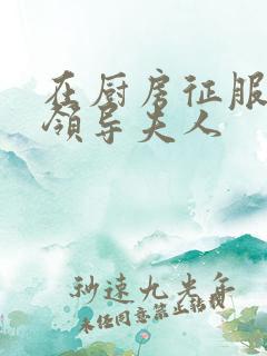 在厨房征服美丽领导夫人