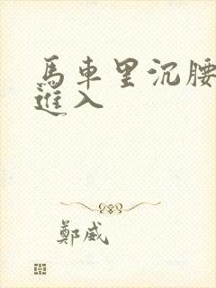 马车里沉腰缓缓进入