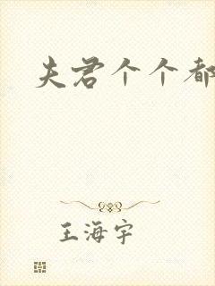 夫君个个都是宝