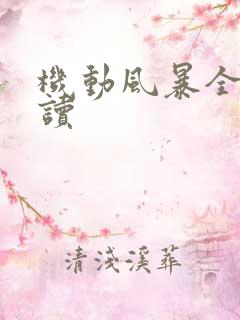 机动风暴全文阅读