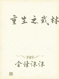 重生之武林新史