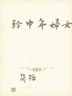 干中年妇女小说