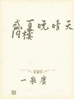 盛夏晚晴天小说19楼