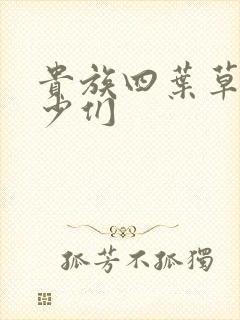 贵族四叶草的恶少们