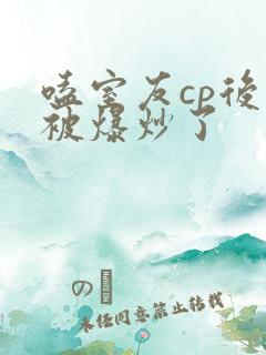 嗑室友cp后我被爆炒了