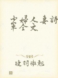 少妇人妻诗雨小军全文