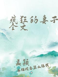 疯狂的妻子小说全文