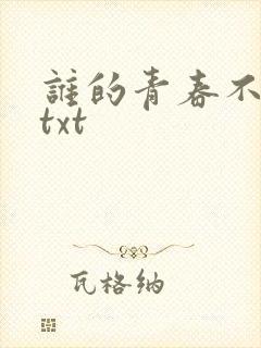 谁的青春不迷茫txt