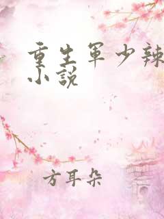 重生军少辣娇妻小说
