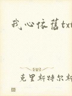 我心依旧txt