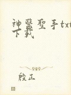 神医圣手txt下载