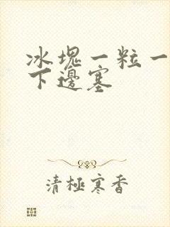 冰块一粒一粒往下边塞