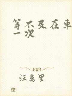 等不及在车里做一次