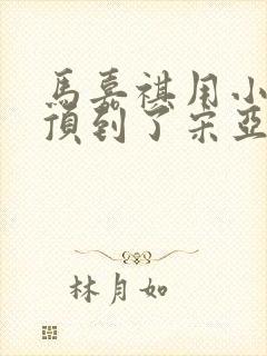 马嘉祺用小小马顶到了宋亚轩