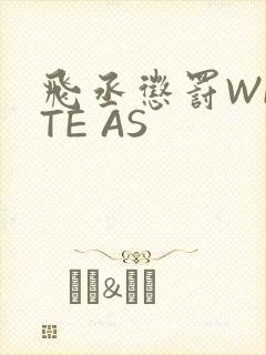 飞丞惩罚WRITE AS