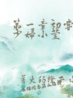 第一章初尝禁果少妇小莹