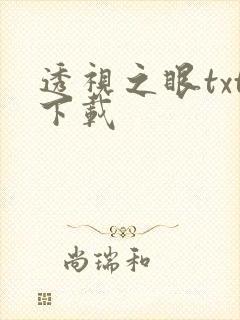 透视之眼txt下载