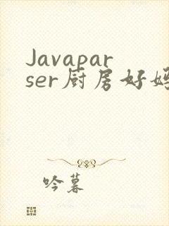 Javaparser厨房好妈妈
