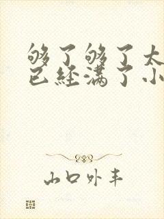 够了够了太多了已经满了小说