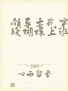 领导要我穿着无线蝴蝶上班