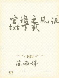 官场之风流人生txt下载