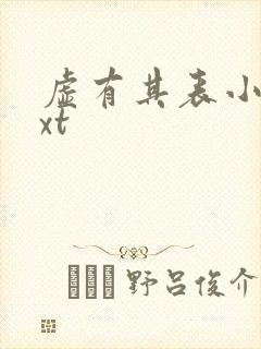 虚有其表小说txt