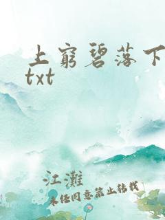 上穷碧落下黄泉txt