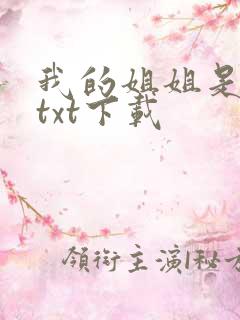 我的姐姐是美女txt下载