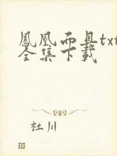 凤凰面具txt全集下载