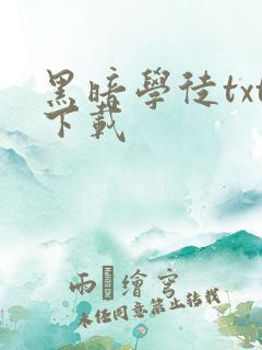 黑暗学徒txt下载