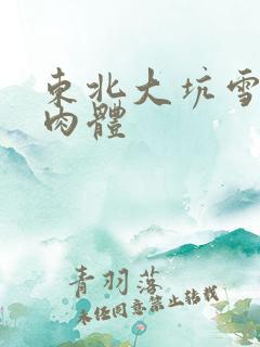 东北大坑雪白的肉体