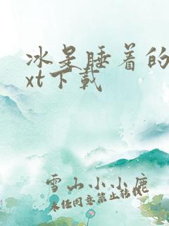 冰是睡着的水txt下载