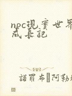 npc现实世界成长记