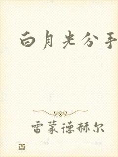 白月光分手日常