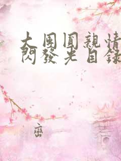 大团圆亲情会闪闪发光目录