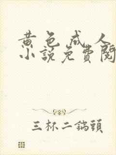 黄 色 成 人小说免费阅读