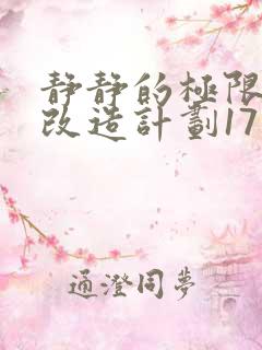 静静的极限自我改造计划17