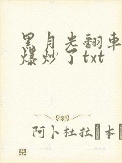 黑月光翻车后被爆炒了txt